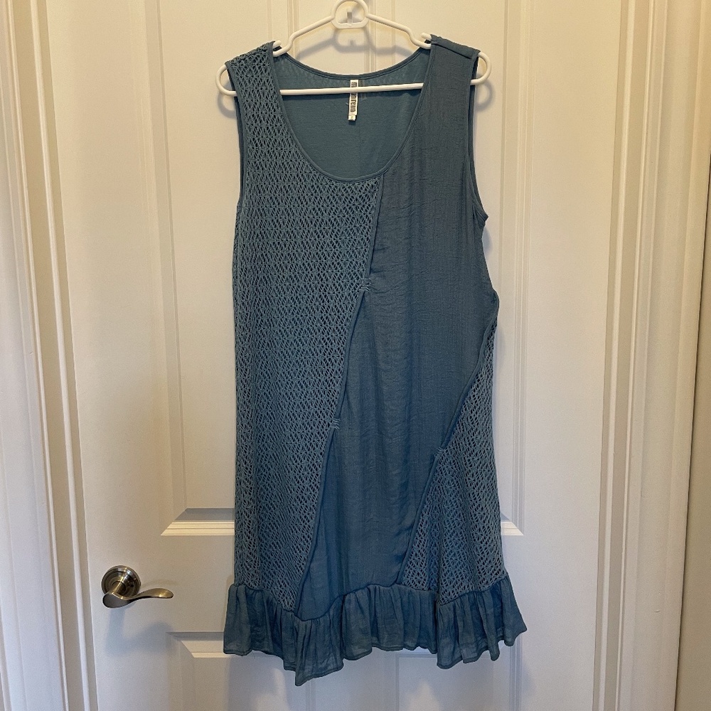 Monreno Blue Shift Dress